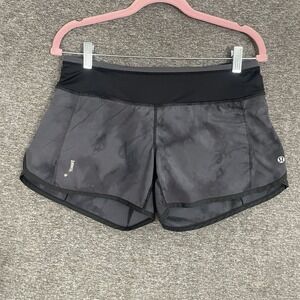 Lululemon Speed Up Shorts Womens 6 Gray Running Gym Yoga‎